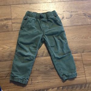 Tea collection green lined pants
